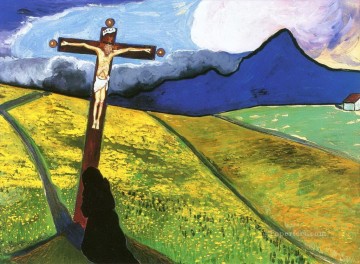 Crucifixión Marianne von Werefkin Cristiana Católica Pinturas al óleo